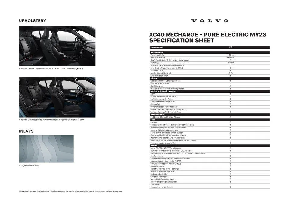 Catalogo de Volvo XC40 Pure Electric 16 de mayo al 16 de mayo 2024 - Pag 31