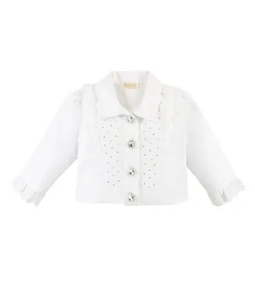 Casaca Blanca con Aplicación | Colección Mermaid Ilution