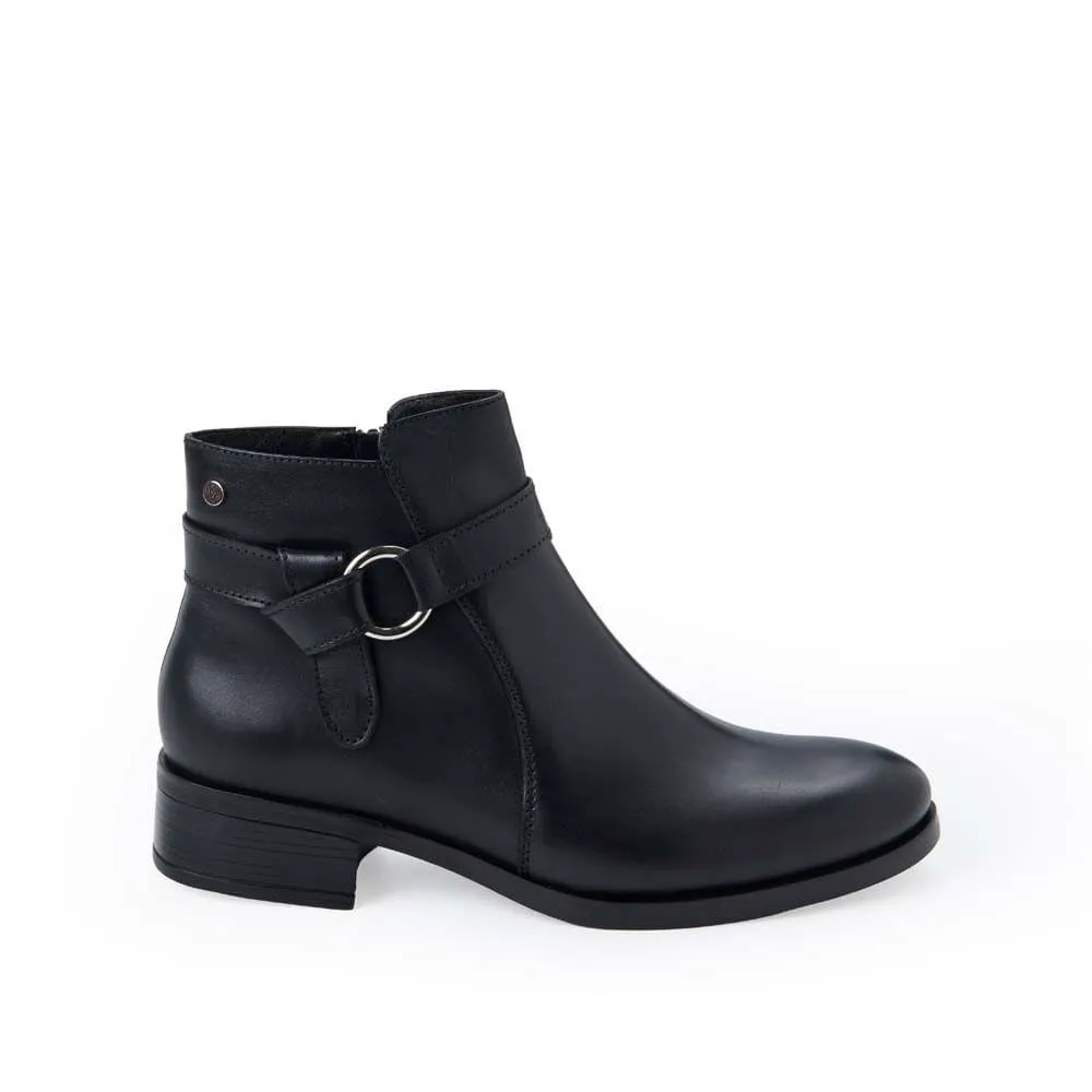 Botín Jodhpur Casual FER-2537 Negro Viale Cuero
