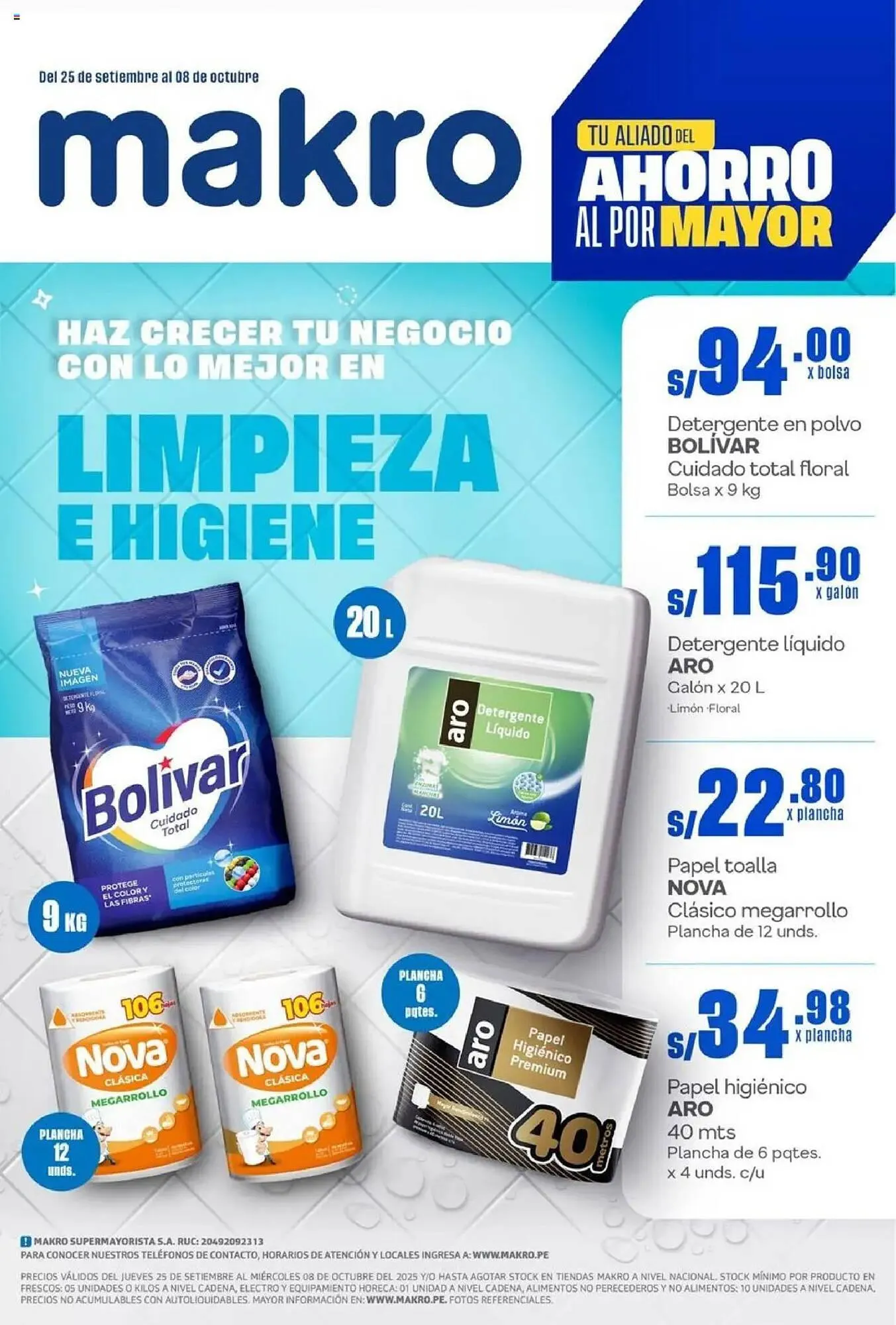 Catalogo de Catálogo Makro 25 de setiembre al 9 de octubre 2025 - Pag 1