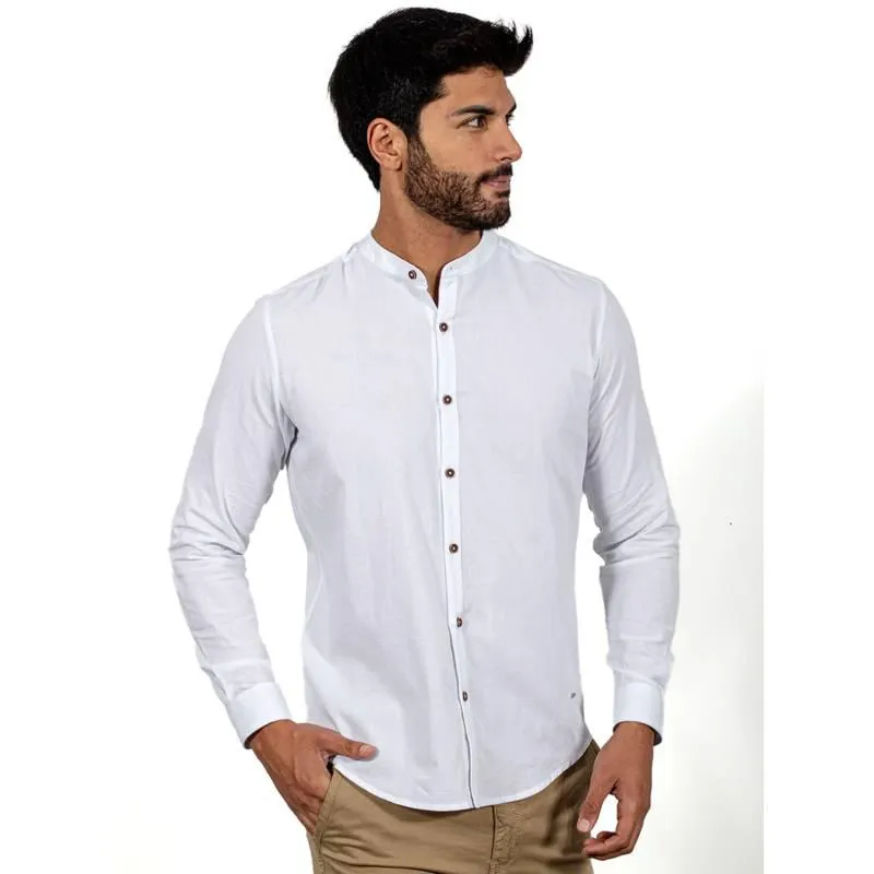 CAMISA LINO CUELLO NERU MANGA LARGA HOMBRE ISAGUE