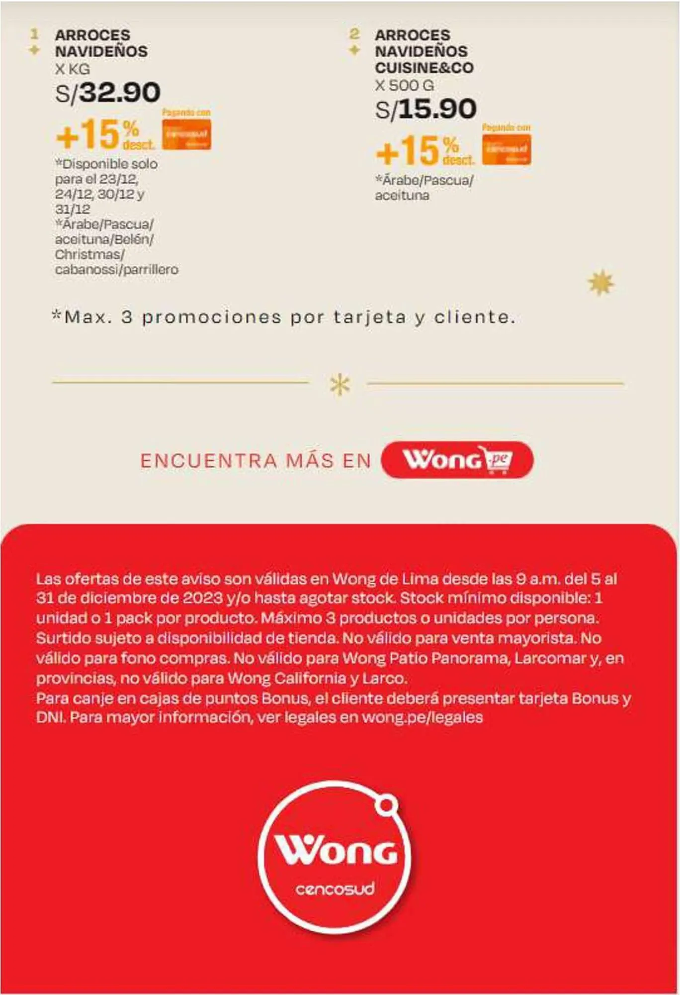 Catalogo de Catálogo Wong 6 de diciembre al 31 de diciembre 2023 - Pag 2