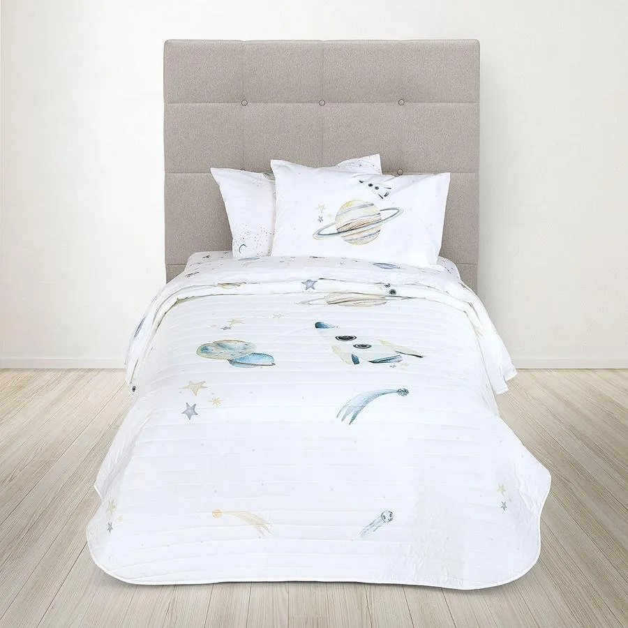 Cubrecama Algodón Kids Universo 1,5 Plazas