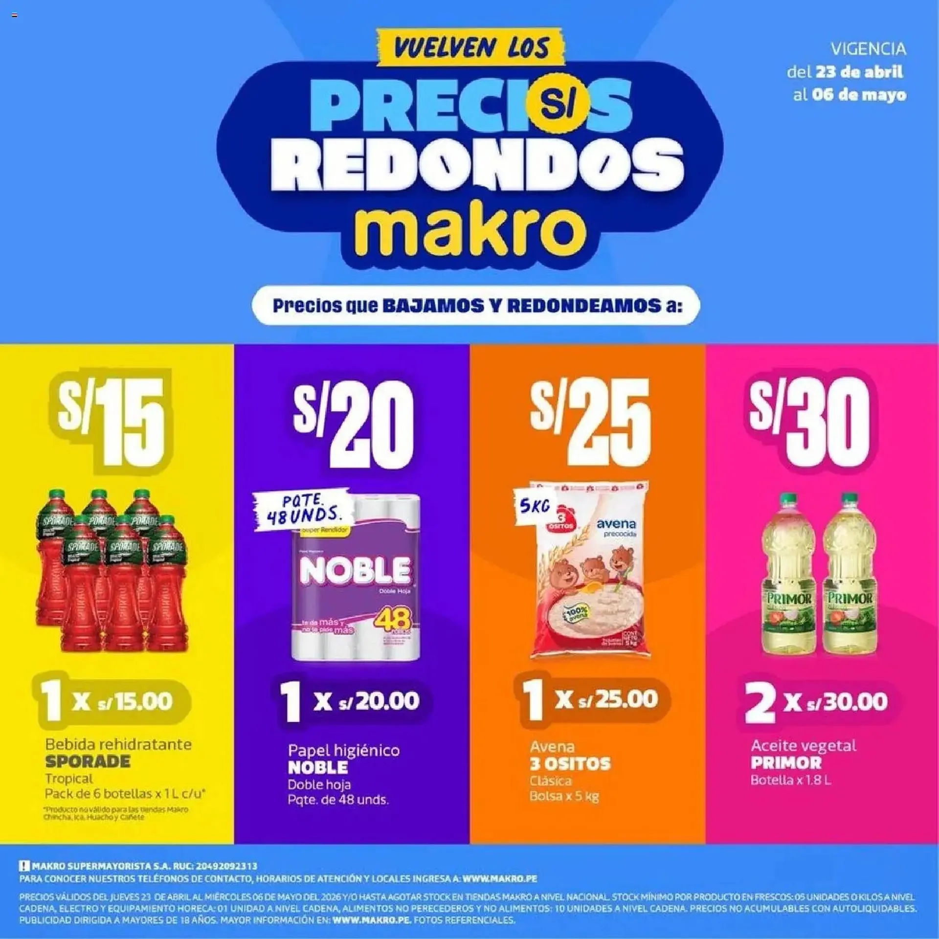 Catalogo de Catálogo Makro 23 de abril al 6 de mayo 2026 - Pag 1