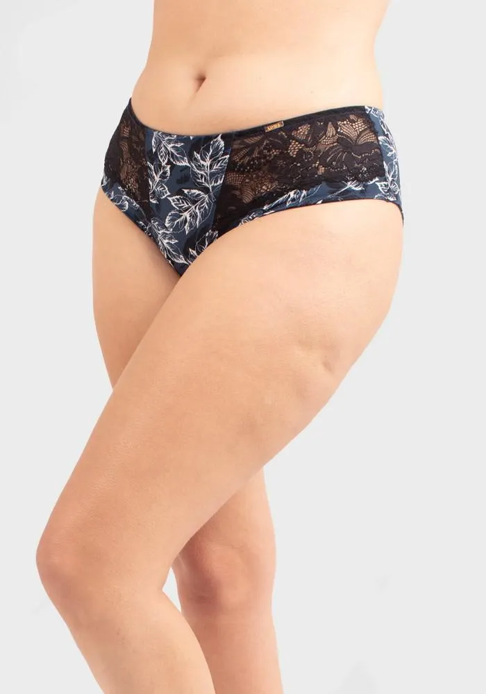 PANTALETA MUJER MICROFIBRA AZUL - 14.8107