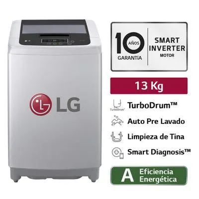 Lavadora LG Smart Motion 13KG WT13DPBK Gris