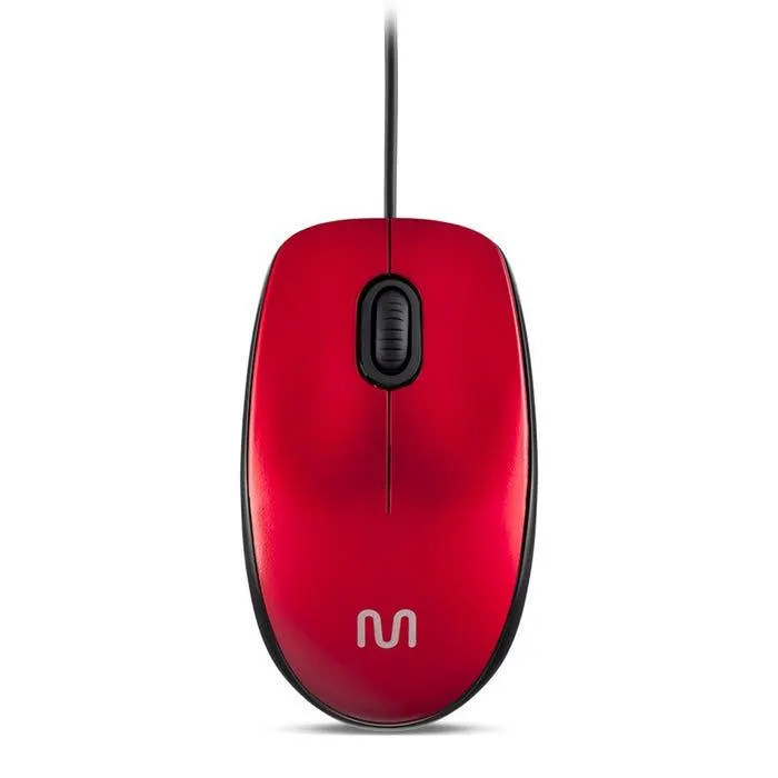 Mouse Alámbrico Multilaser MO390 Rojo