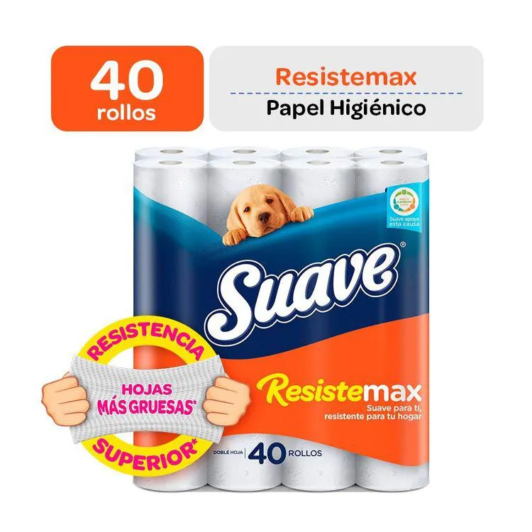 Papel Higiénico Suave Resistemax 40un