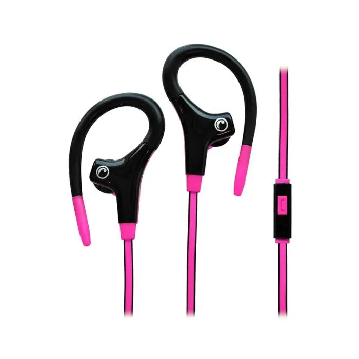 Audífonos deportivos Fiddler con micrófono FD-Q10695 Rosado