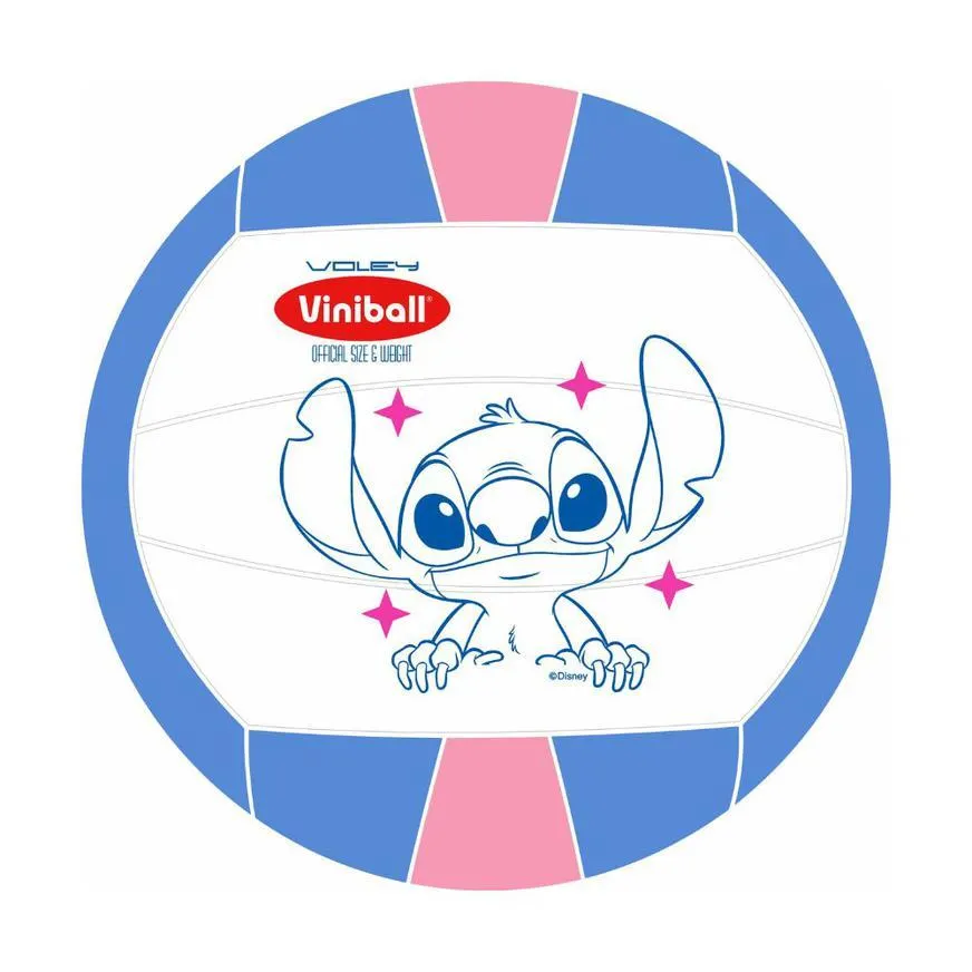 Pelota Vóley Viniball Semideportiva Stitch Surtido