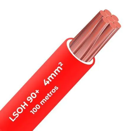 Cable Libre halógeno 90c 4mm 2 Celsa (Lsoh) rojo