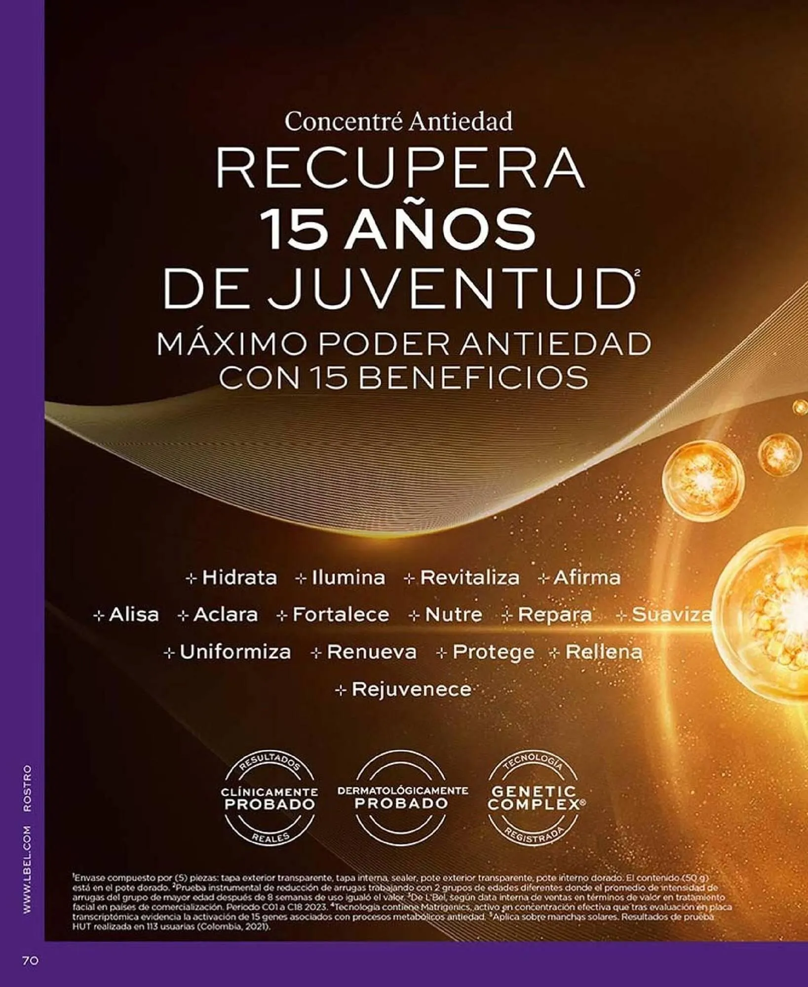 Catalogo de Catálogo L'Bel 17 de setiembre al 31 de octubre 2025 - Pag 70