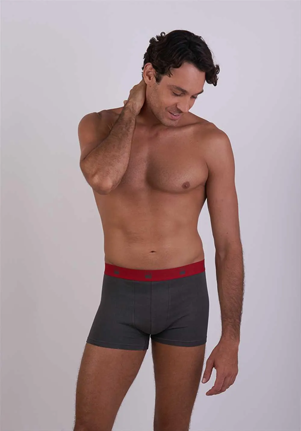 boxer caballero 93.05 algodón gris