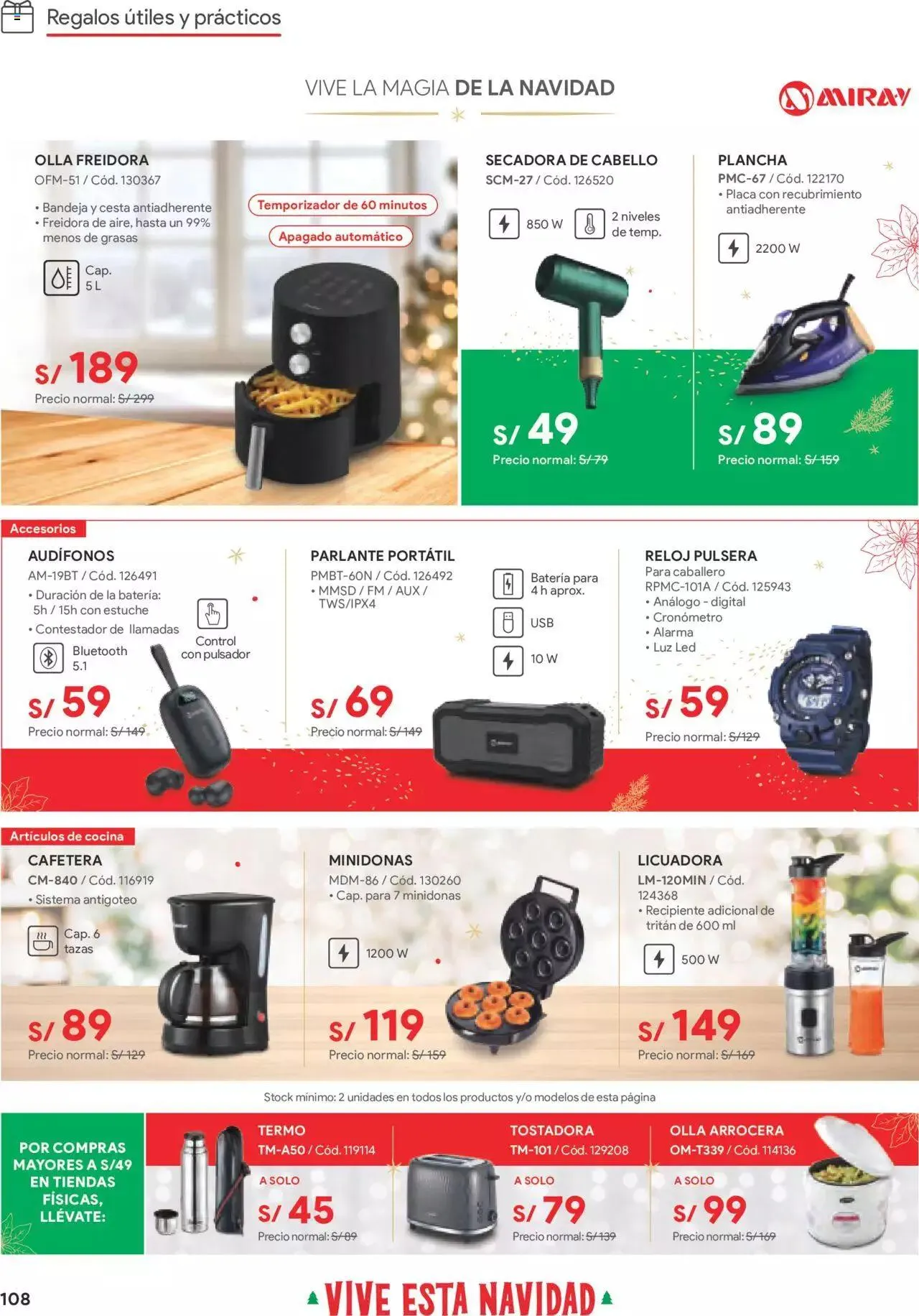 Catalogo de Catálogo Hiraoka 12 de diciembre al 31 de diciembre 2023 - Pag 108