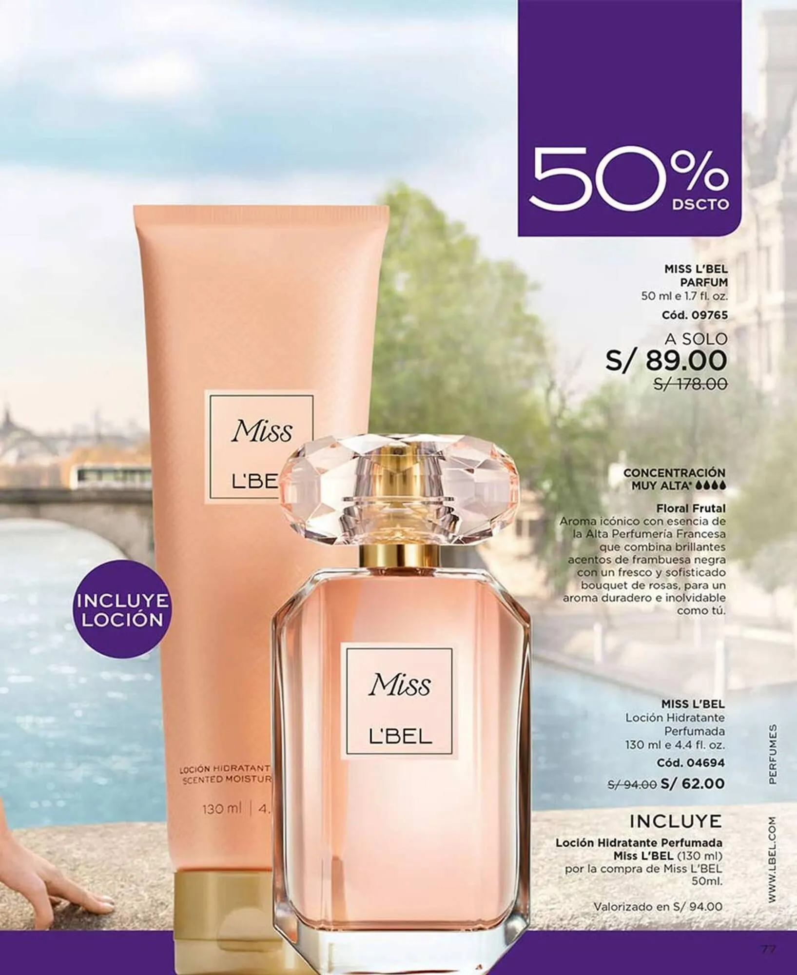 Catalogo de Catálogo L'Bel 1 de enero al 22 de enero 2025 - Pag 77