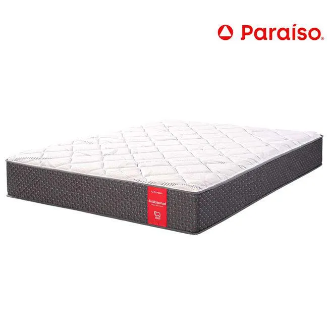 Colchón PARAISO Su Majestad One Side 2 Plz + 2 Almohadas + Protector