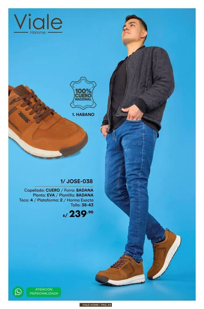 Catalogo de Calzados de Caballeros 11 de julio al 31 de julio 2024 - Pag 44