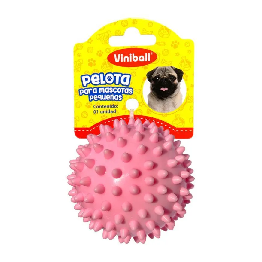 Pelota Para Mascota Pequeña - Rosado Pastel