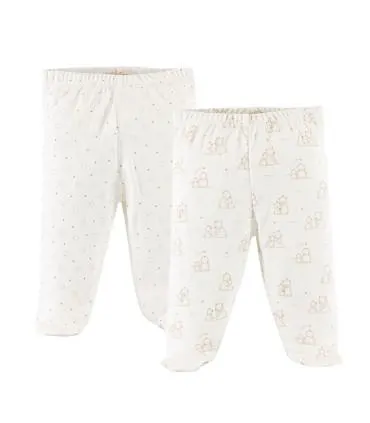 Pack de 2 Pantalones de 100% Algodón Pima | Colección Dreamy Bear