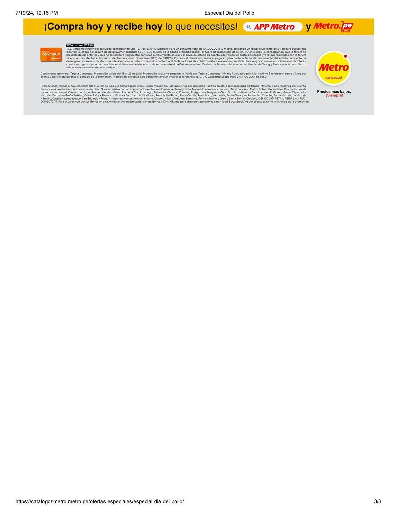 Catalogo de Catálogo Metro 19 de julio al 29 de julio 2024 - Pag 3