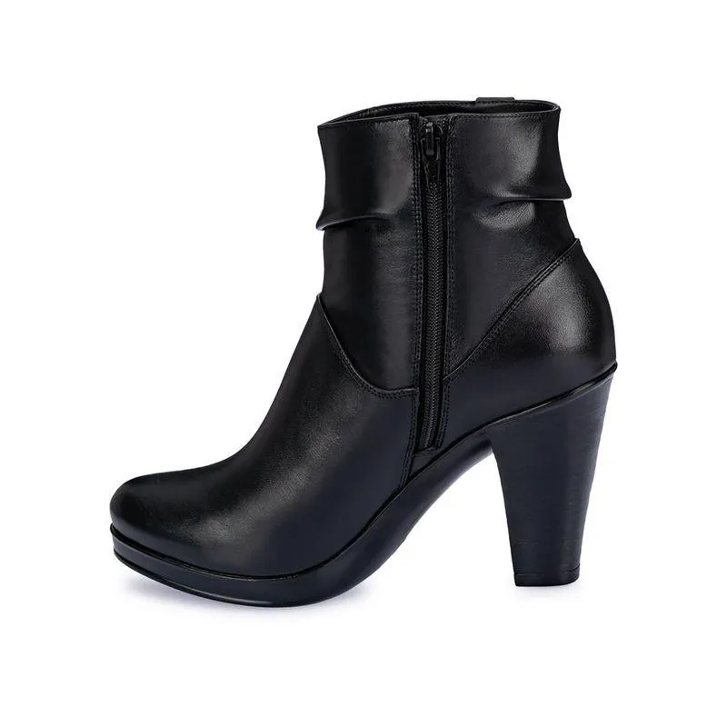 Botin Jodhpur Casual Mujer Cuero Viale Negro