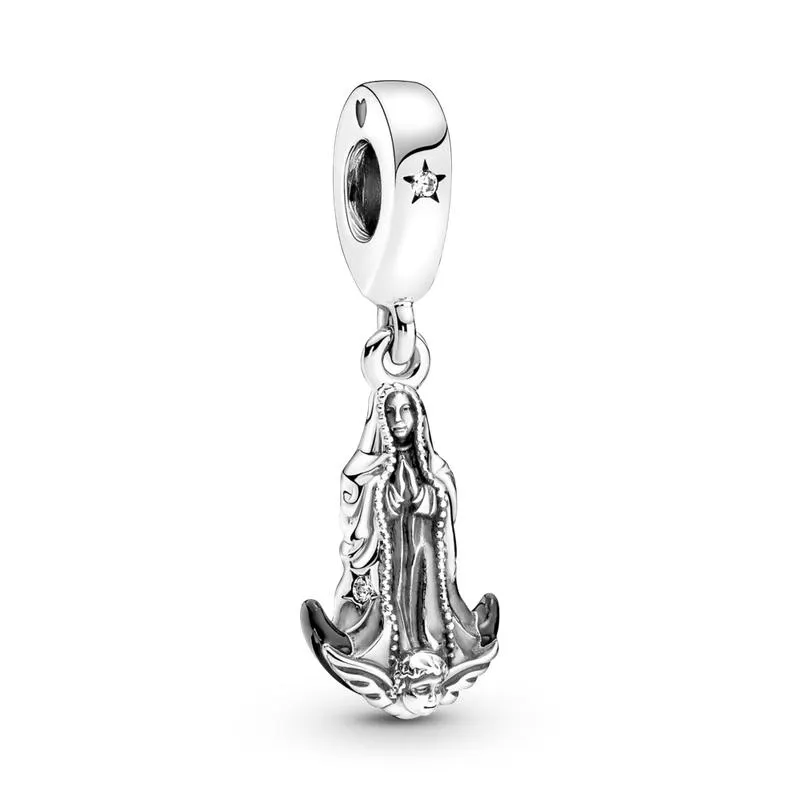 Charm Colgante En Plata De Ley Virgen De Guadalupe