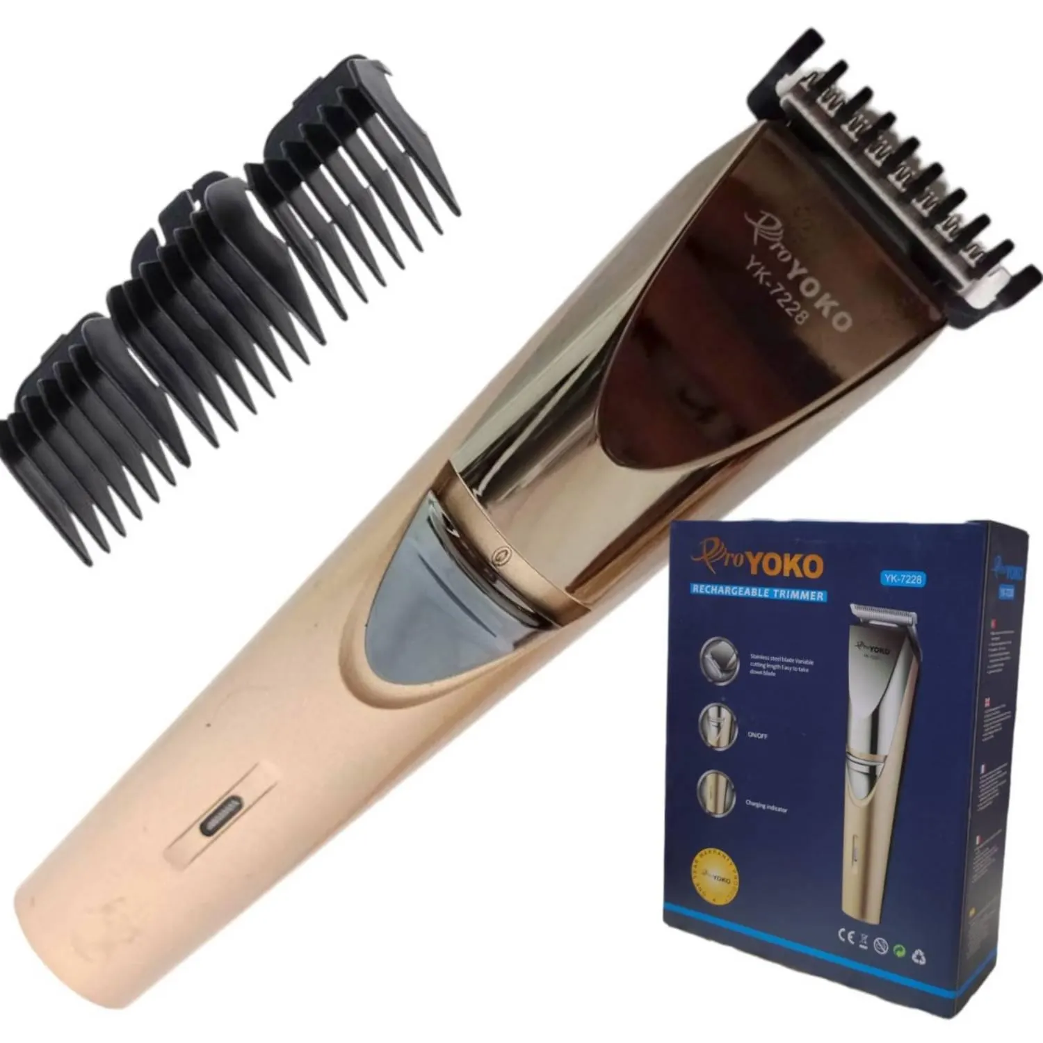 Recortadora de Cabello Pro Yoko YK-7228 Inalámbrica Recargable