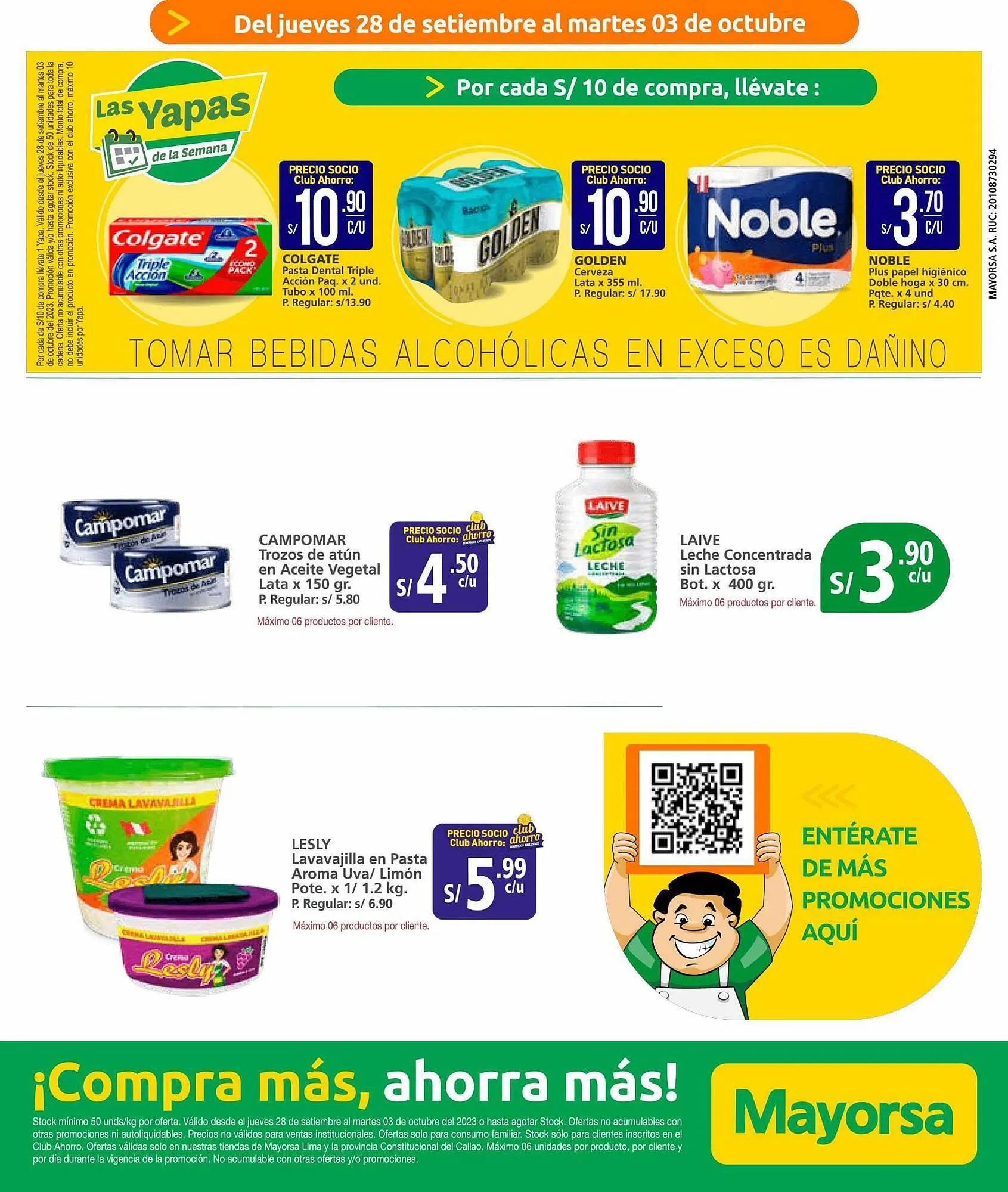 Catalogo de Catálogo Mayorsa 28 de setiembre al 3 de octubre 2023 - Pag 1