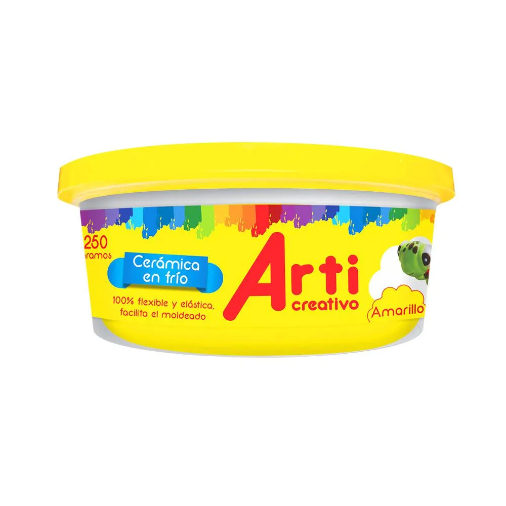 Ceramica En Frio Arti Creativo Pote 250g Amarillo