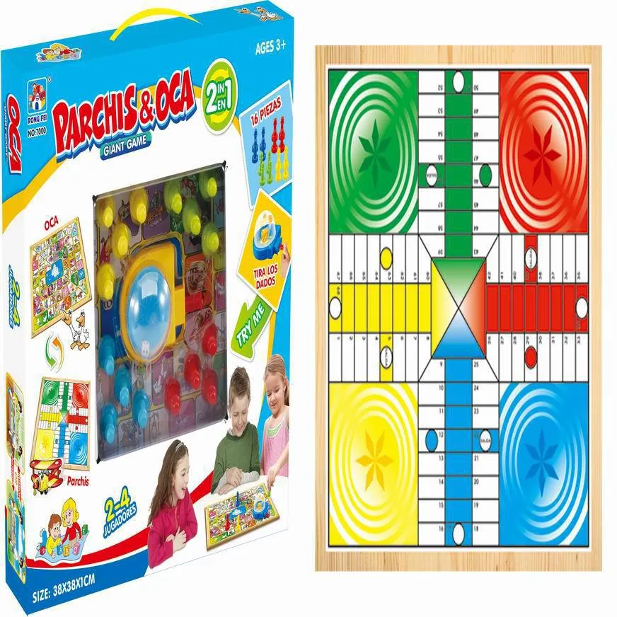 Juego De Mesa 2 En 1 Ludo-Oca