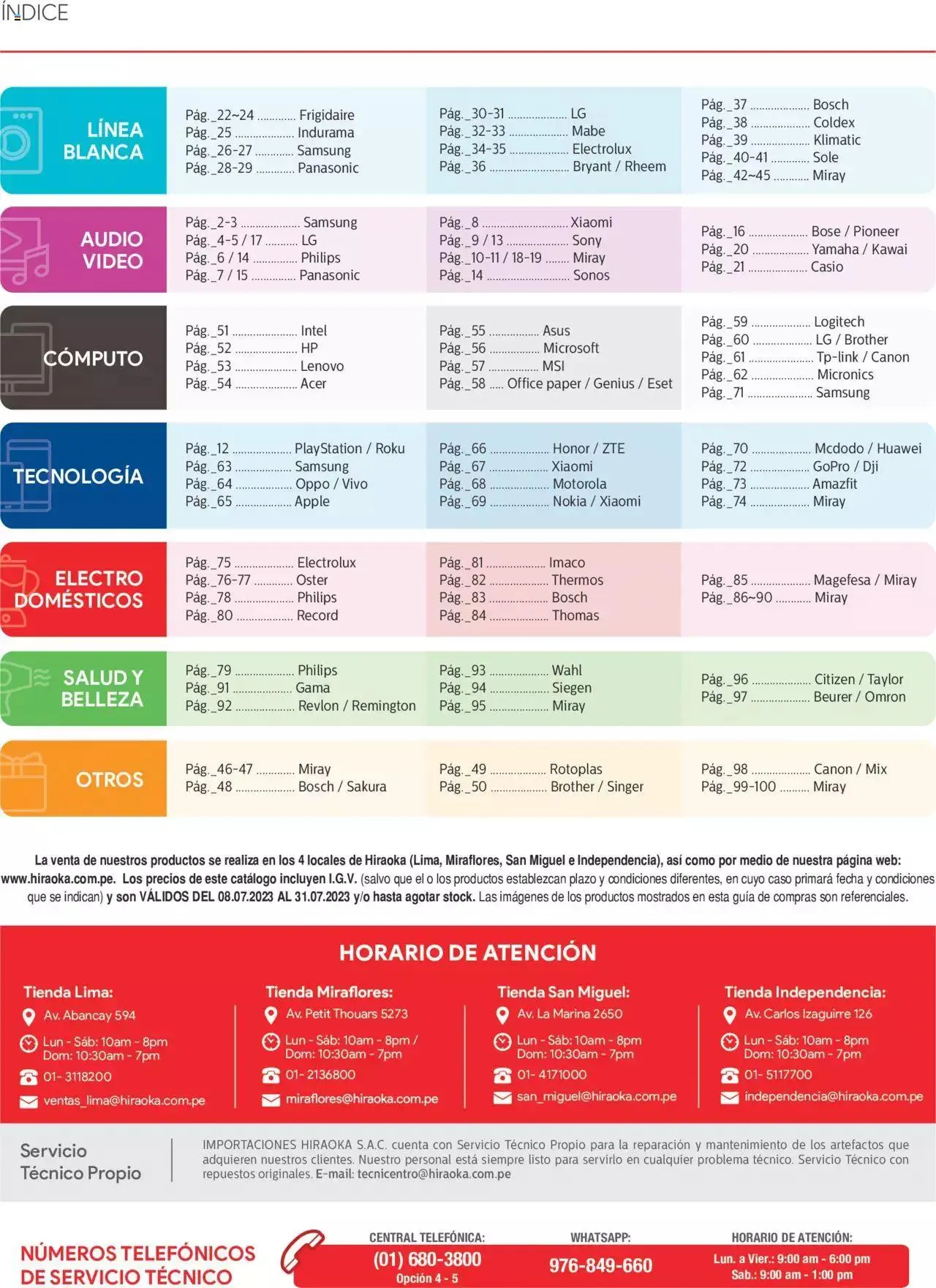 Catalogo de Catálogo Hiraoka 8 de julio al 31 de julio 2023 - Pag 101