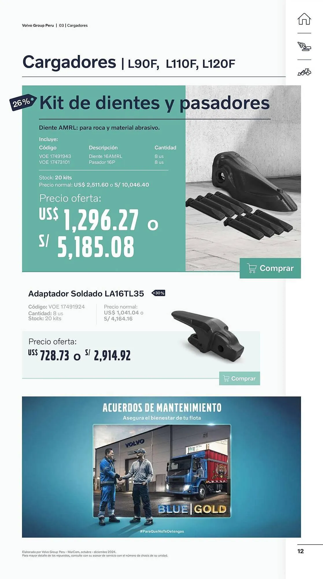 Catalogo de Catálogo Volvo 29 de octubre al 31 de diciembre 2024 - Pag 12