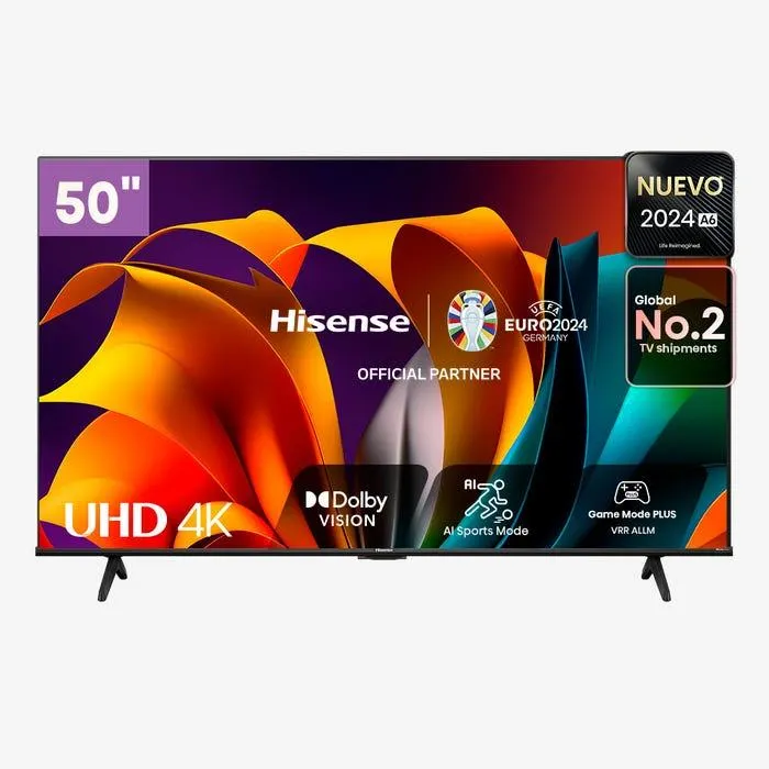 TV Hisense 50" VIDAA 4K Ultra HD Smart TV 50A6N