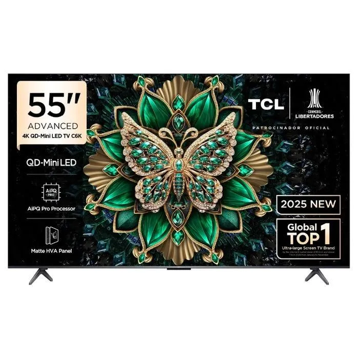 TV TCL 55" QD MiniLED 4K UHD Google TV 55C6K