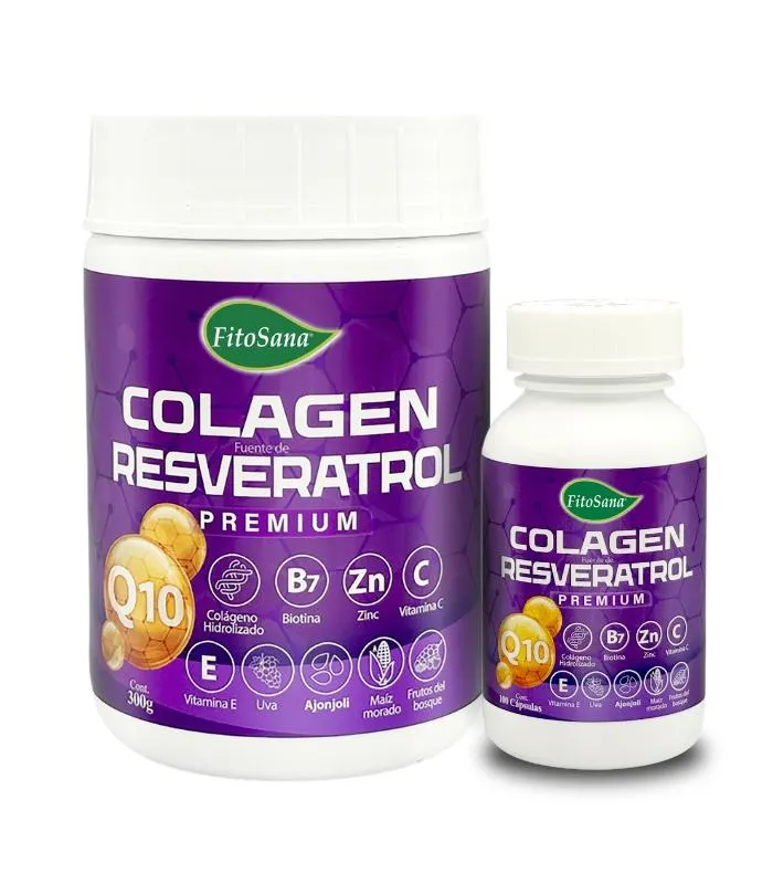 Pack Colagen Resveratrol + Q10 – Batido 300gr + 100unid