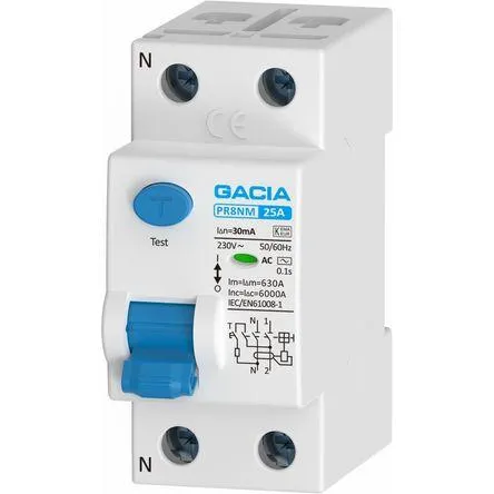 Interruptor diferencial Gacia 2x25A