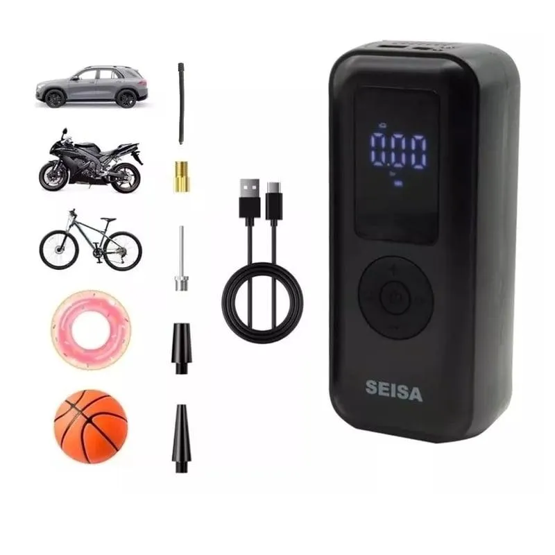 Mini Compresor Aire Inflador de Llantas Portátil Recargable