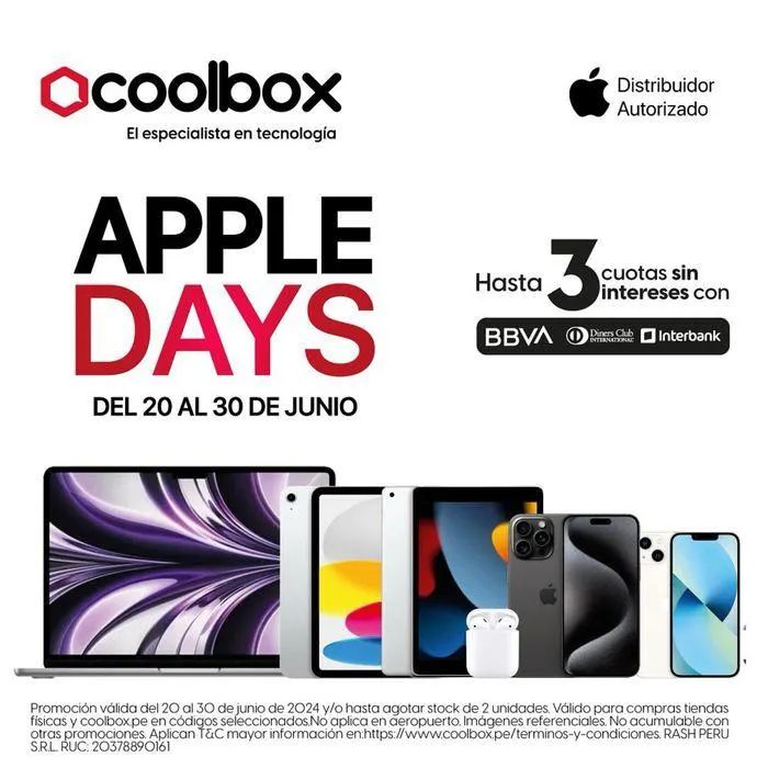 Catalogo de Apple Days 24 de junio al 30 de junio 2024 - Pag 1