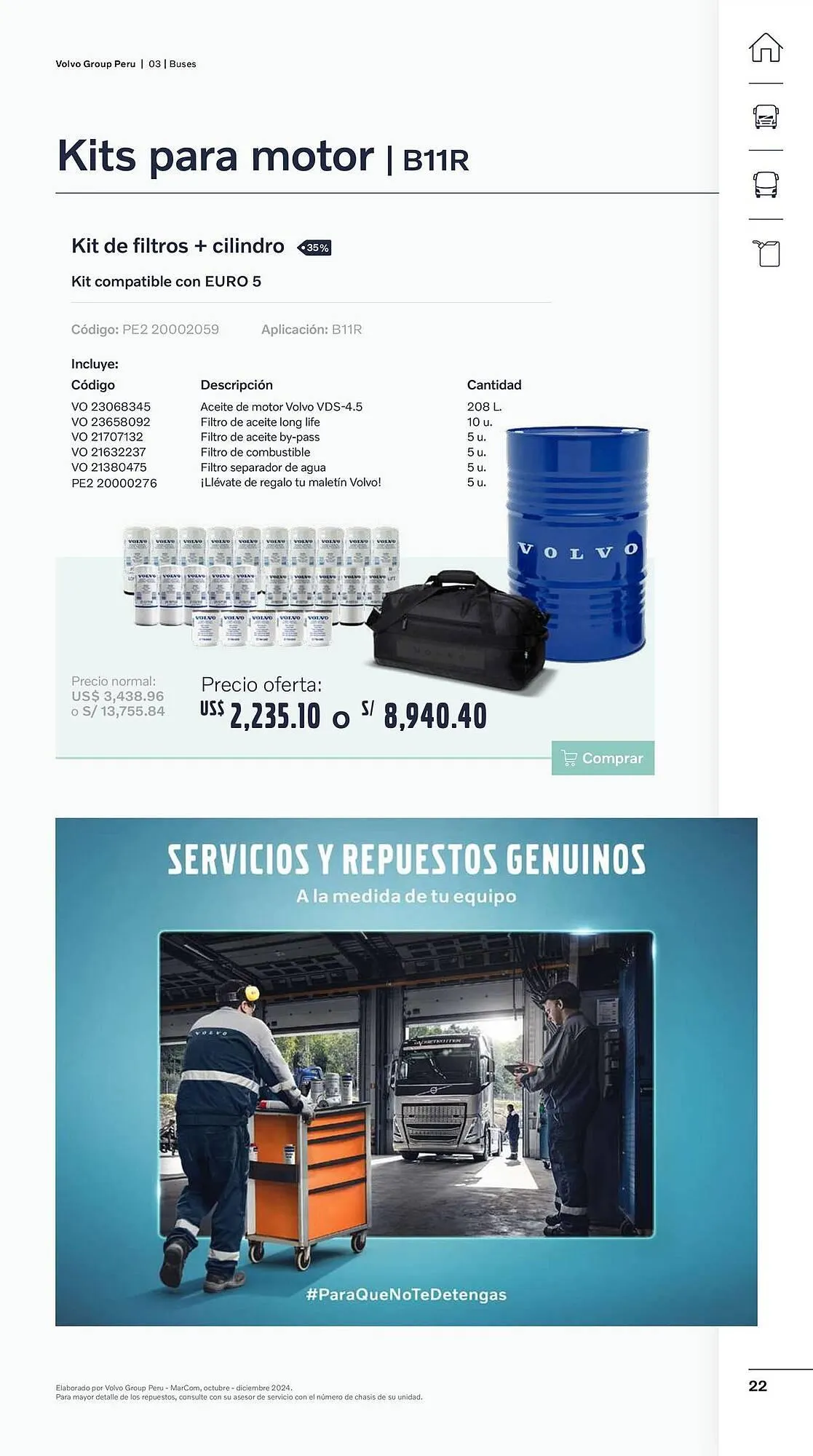 Catalogo de Catálogo Volvo 29 de octubre al 31 de diciembre 2024 - Pag 22