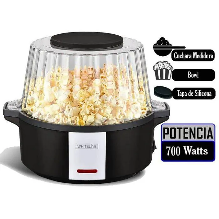 Máquina para Pop Corn Whiteline Maker 4.8L B015 Negro