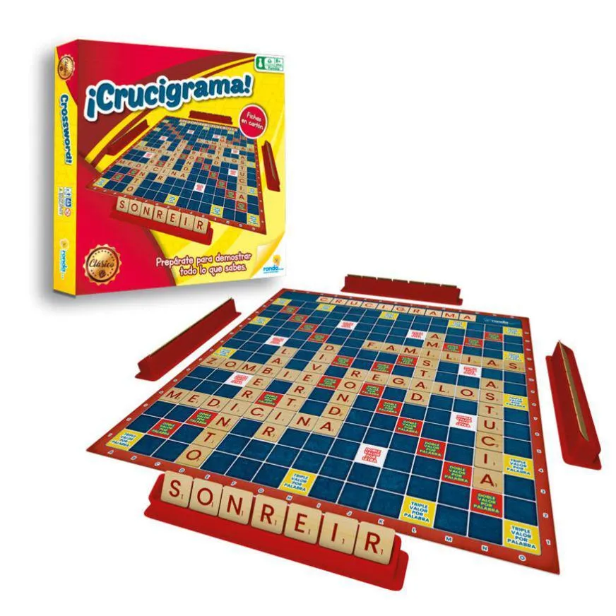 Juego De Mesa Ronda Crucigrama Clásico Cartón