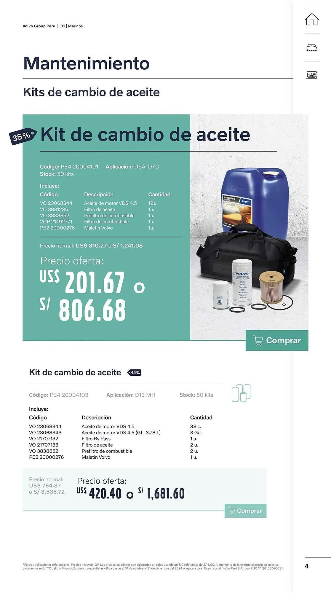 Catalogo de Catálogo Volvo 29 de octubre al 31 de diciembre 2024 - Pag 4