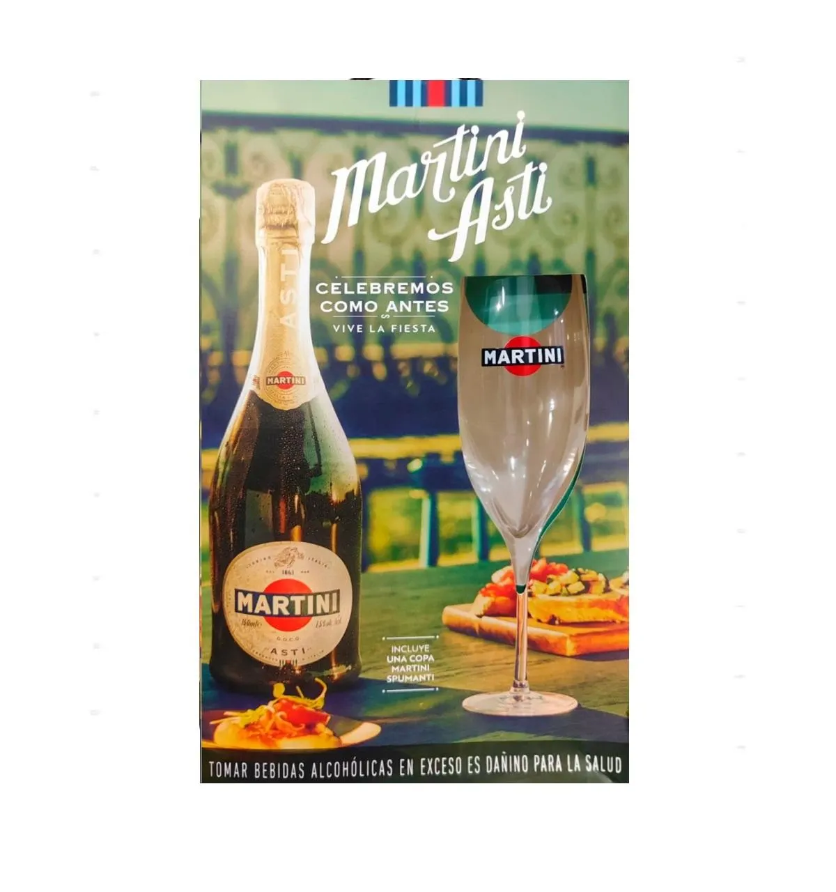 PACK: MARTINI ASTI 750 ML + COPA