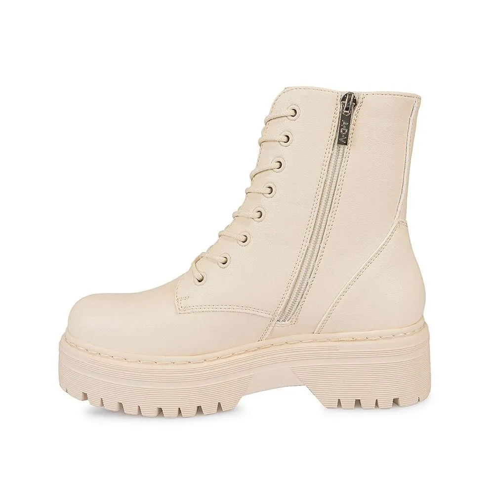 Botin Derby Casual DAVI-2410 Vainilla ADV