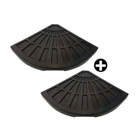 COMBO 2 Bases sólidas para sombrilla lateral