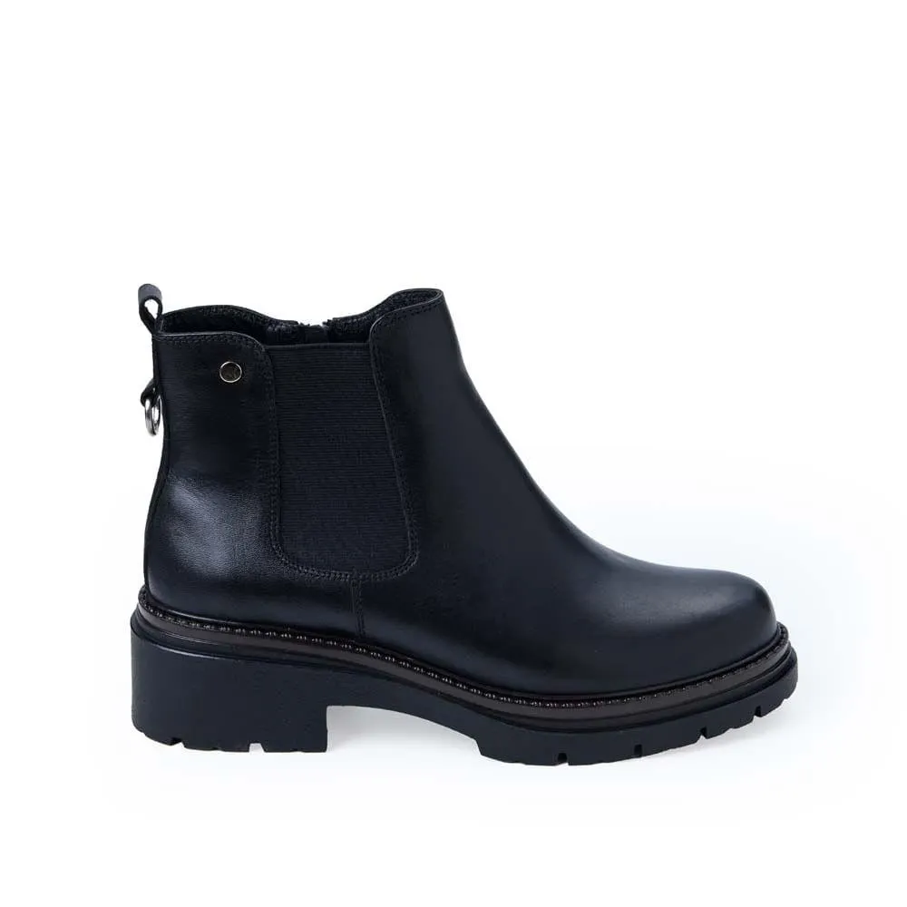 Botín Chelsea Casual FER-2540 Negro Viale Cuero