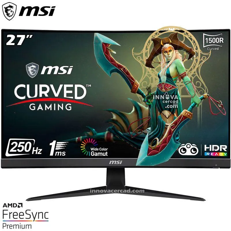 Monitor Gaming MSI G27C4X 27 FHD Curvo 1500R 250HZ 1MS HDR.