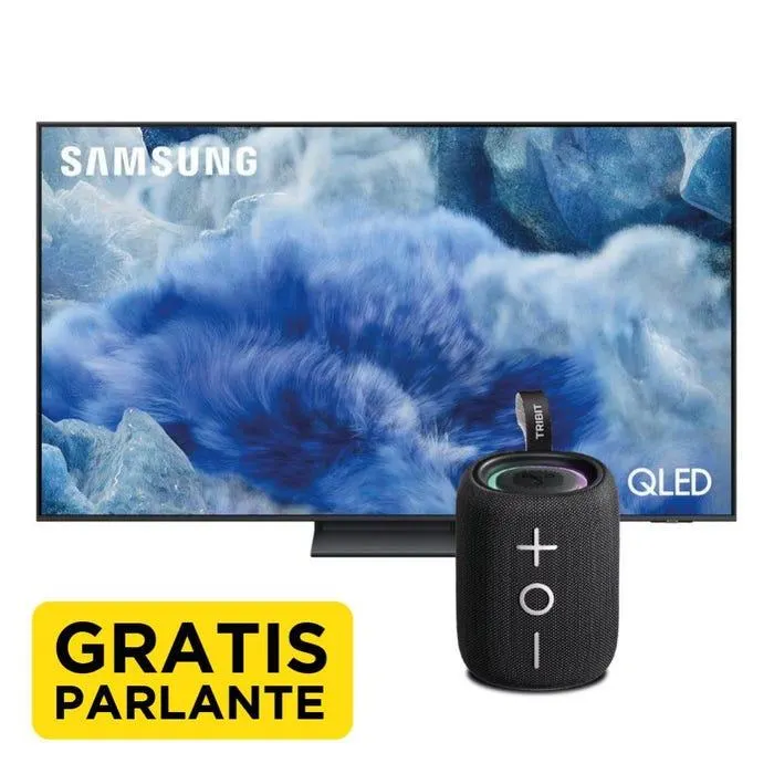 TV Samsung 55" QLED FHD 4K Smart QN55Q7FA + Parlante Inalámbrico Stormbox Mini