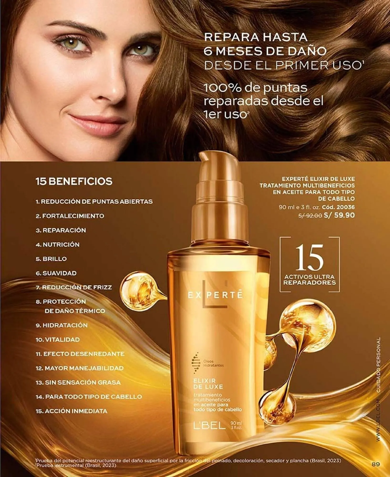 Catalogo de Catálogo L'Bel 17 de setiembre al 31 de octubre 2025 - Pag 89