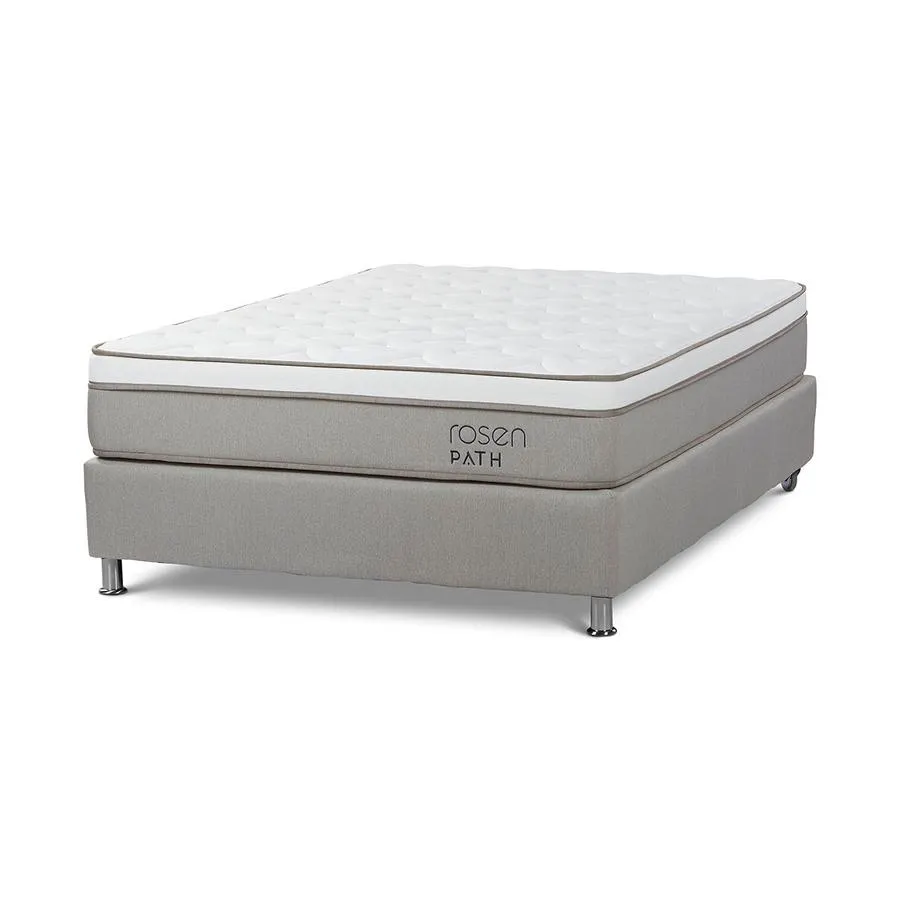 Cama Box Tarima Path Niebla 2 Plazas 135 x 190 cm